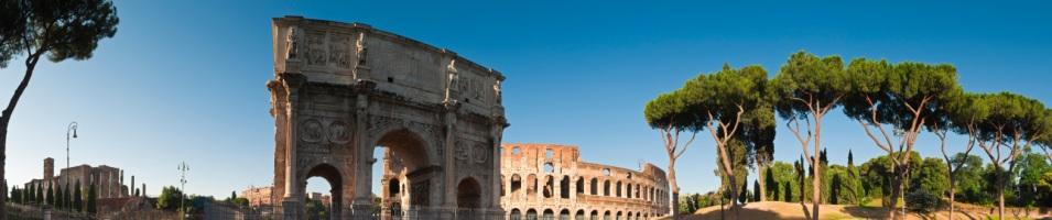 Coliseum and Arch of Constantine